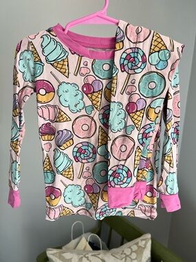 Little Sleepies Pink Sweet Treats Ice Cream Long Sleeve & Pants Pajama Set 2T